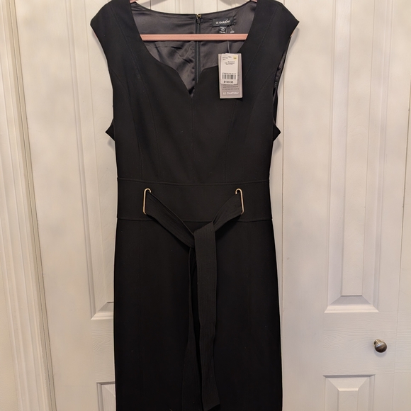le chateau Dresses & Skirts - Le Chateau Black Midi Dress with Belt